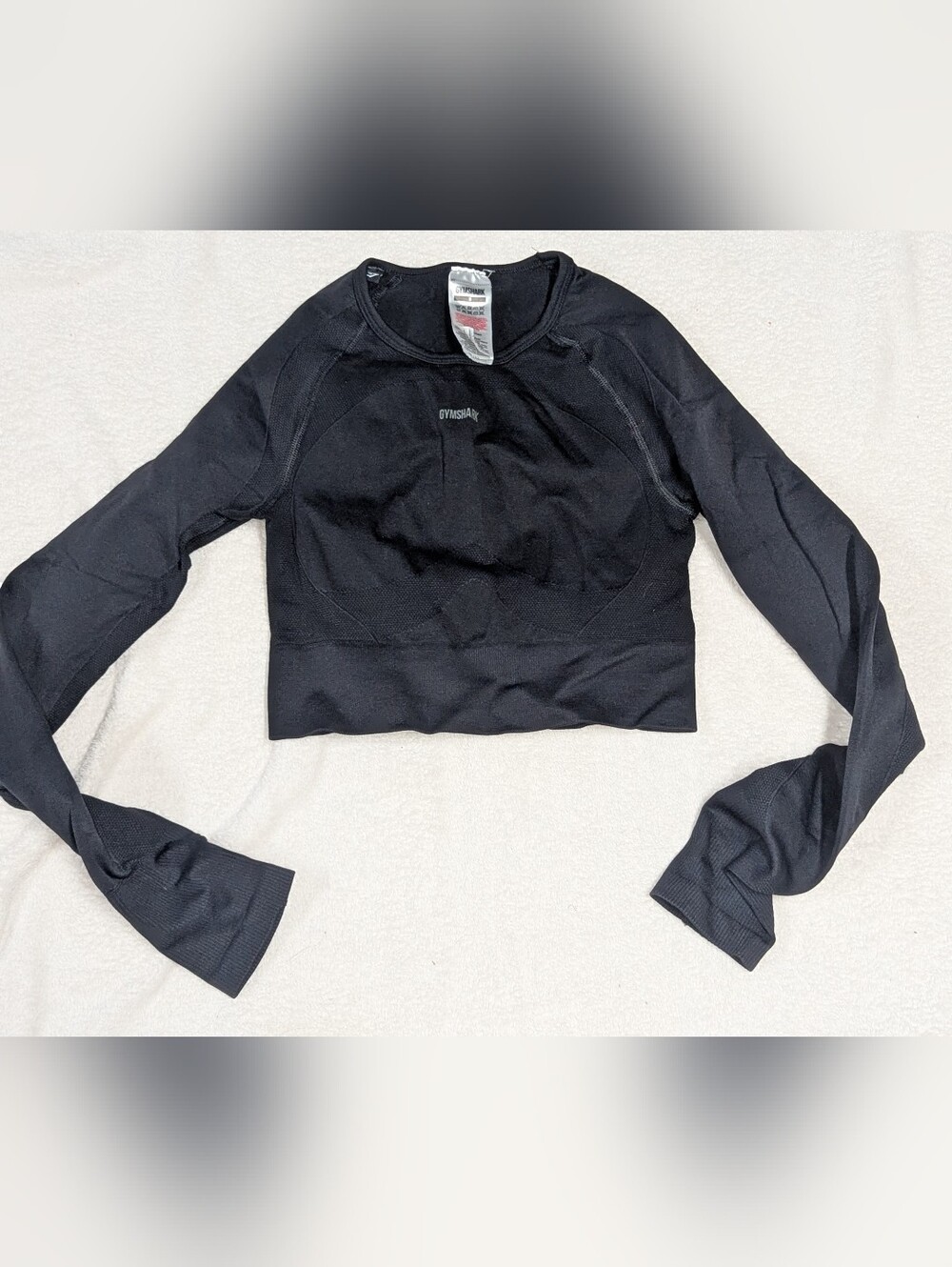 Gymshark Flex Long Sleeve Crop Top Women's Size S Pre-owned